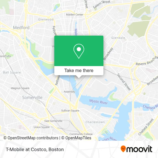 T-Mobile at Costco map