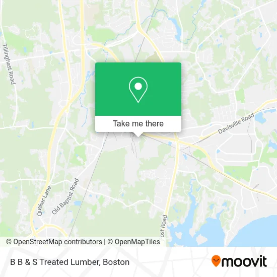 B B & S Treated Lumber map
