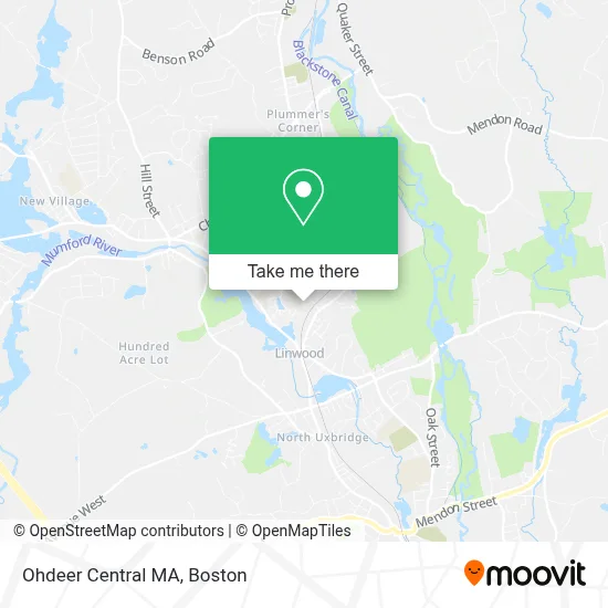 Ohdeer Central MA map