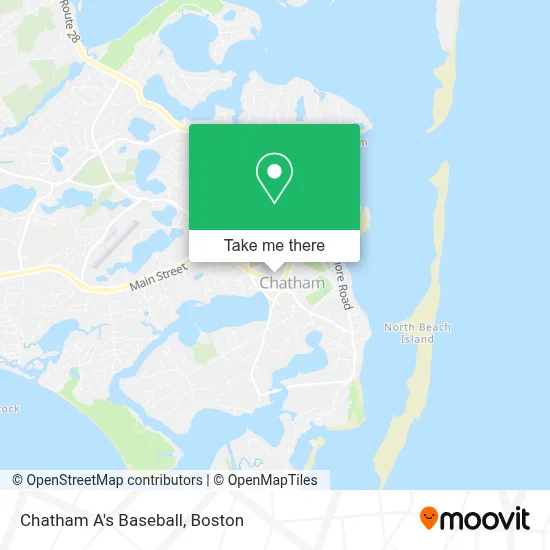 Chatham A's Baseball map