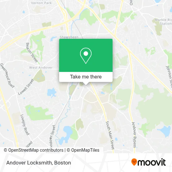 Andover Locksmith map