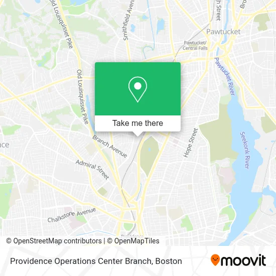 Providence Operations Center Branch map