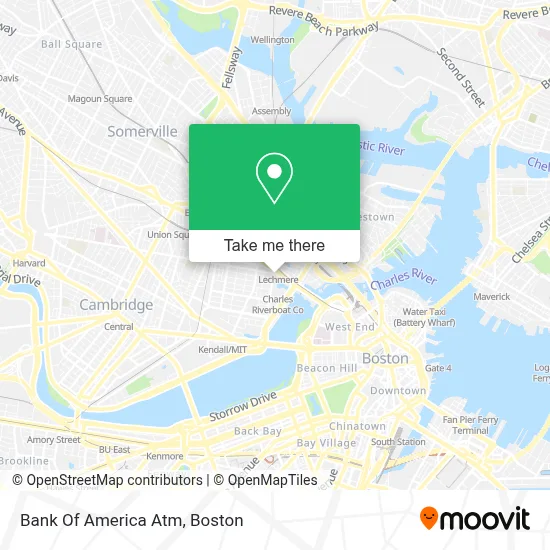 Bank Of America Atm map