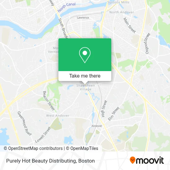 Purely Hot Beauty Distributing map