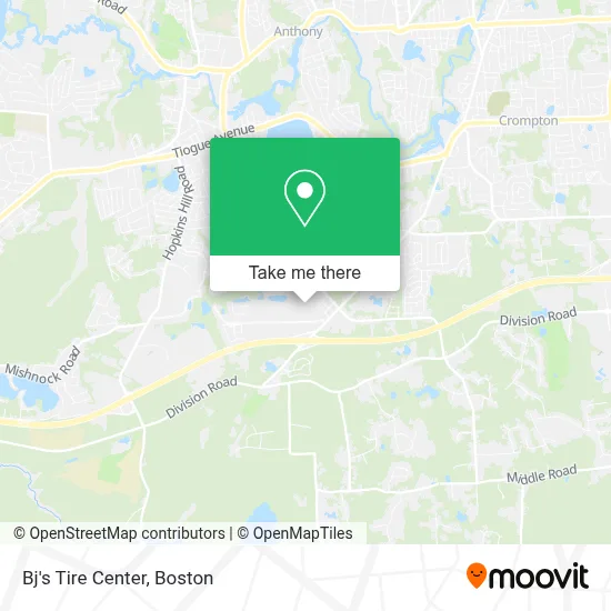 Bj's Tire Center map