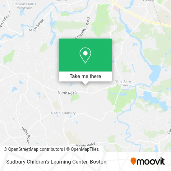 Sudbury Children's Learning Center map