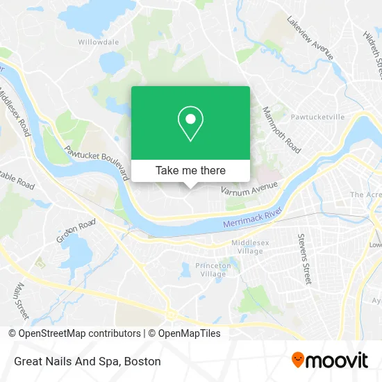 Great Nails And Spa map