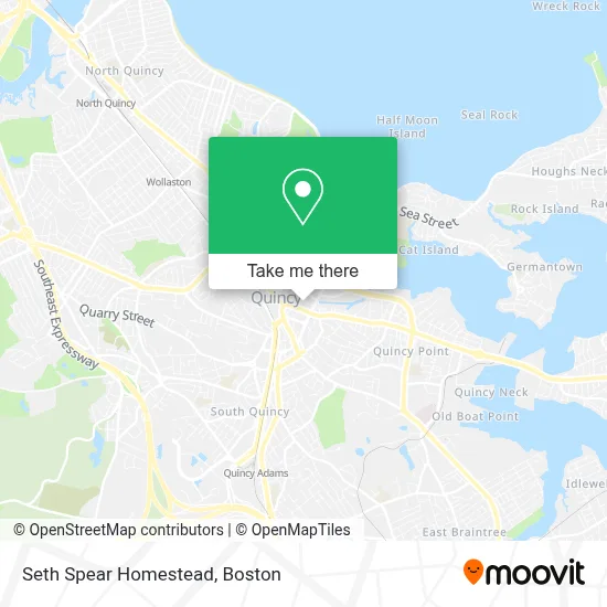 Seth Spear Homestead map