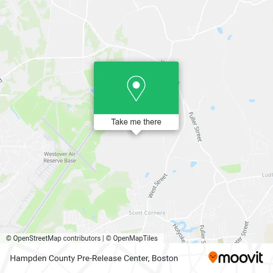 Hampden County Pre-Release Center map