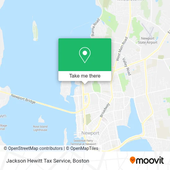 Jackson Hewitt Tax Service map