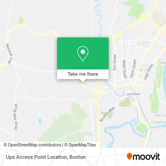 Ups Access Point Location map