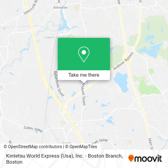 Kintetsu World Express (Usa), Inc. - Boston Branch map