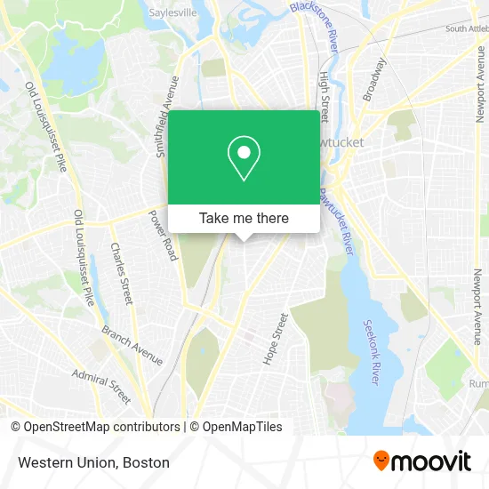 Western Union map