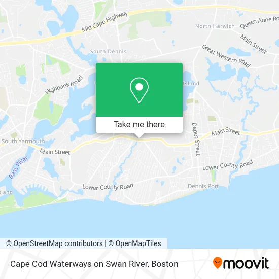 Cape Cod Waterways on Swan River map