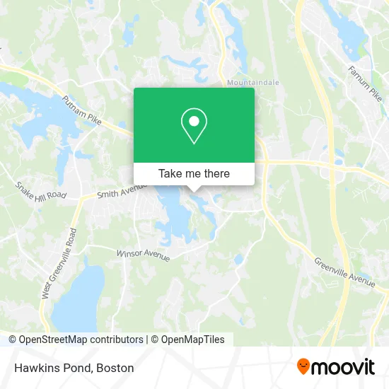 Hawkins Pond map