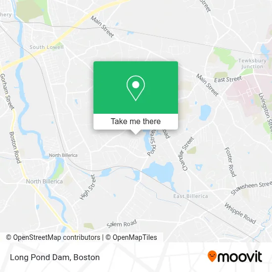 Long Pond Dam map