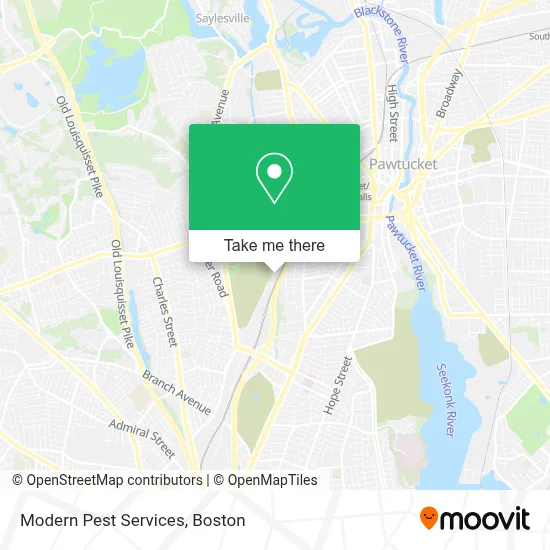 Modern Pest Services map