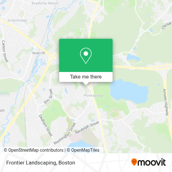 Frontier Landscaping map