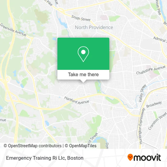 Emergency Training Ri Llc map