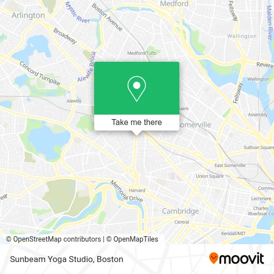 Sunbeam Yoga Studio map