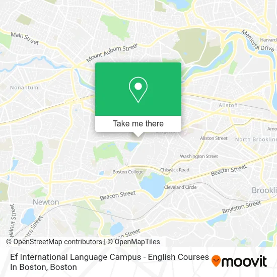 Ef International Language Campus - English Courses In Boston map