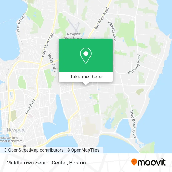 Middletown Senior Center map