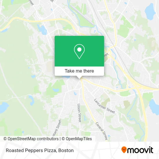 Roasted Peppers Pizza map