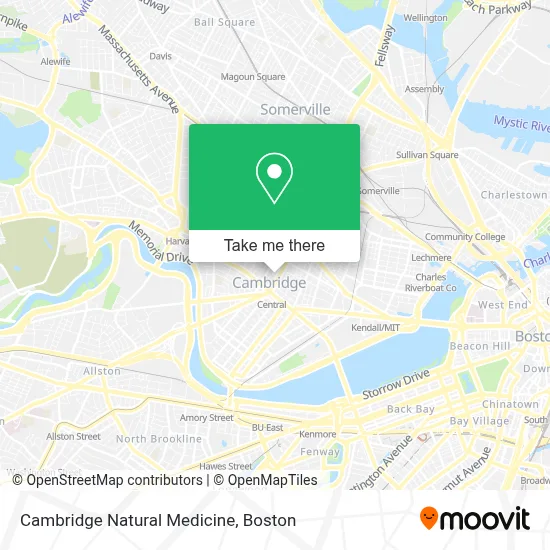Cambridge Natural Medicine map