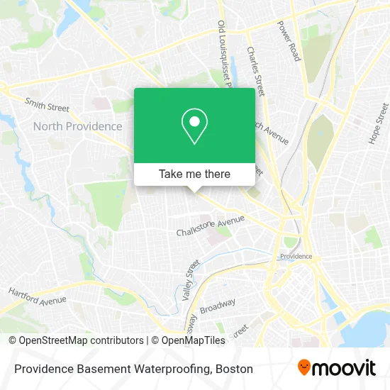 Providence Basement Waterproofing map