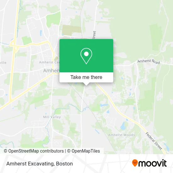 Amherst Excavating map
