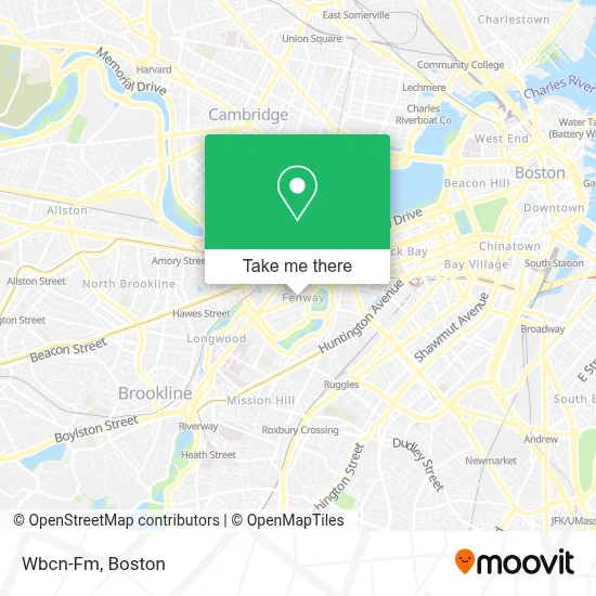 Wbcn-Fm map