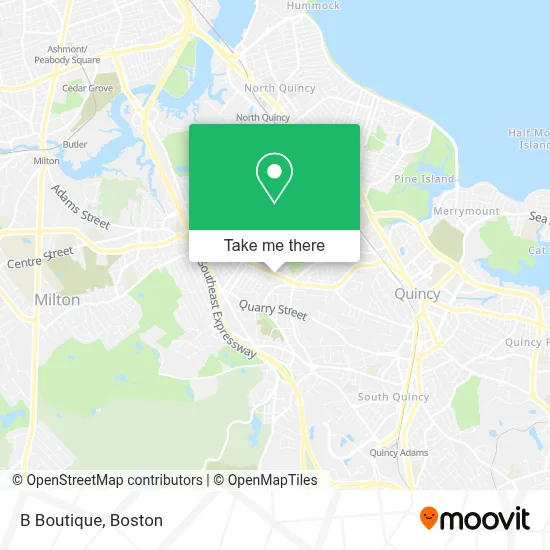 B Boutique map