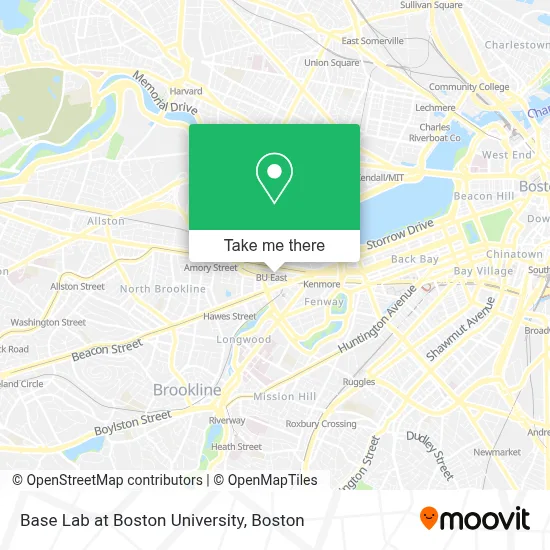 Base Lab at Boston University map