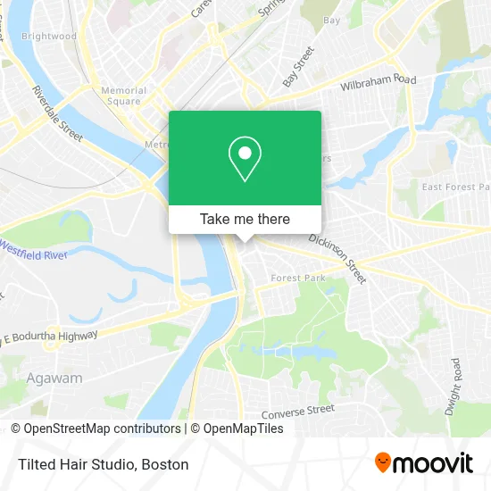 Tilted Hair Studio map