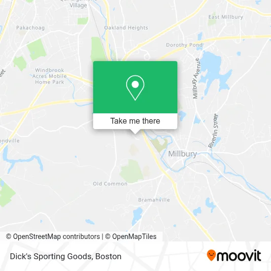 Dick's Sporting Goods map