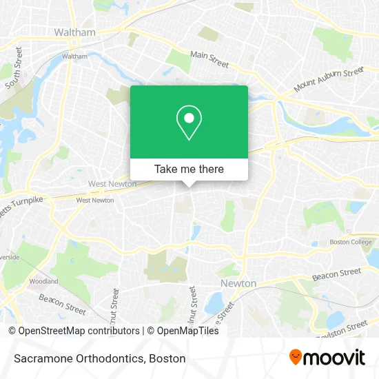 Sacramone Orthodontics map