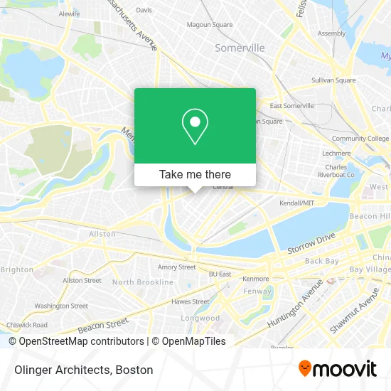Olinger Architects map