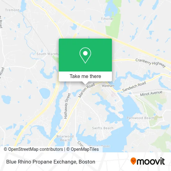 Blue Rhino Propane Exchange map