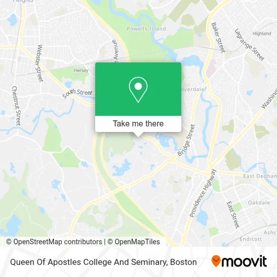 Queen Of Apostles College And Seminary map