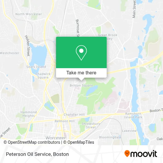 Peterson Oil Service map