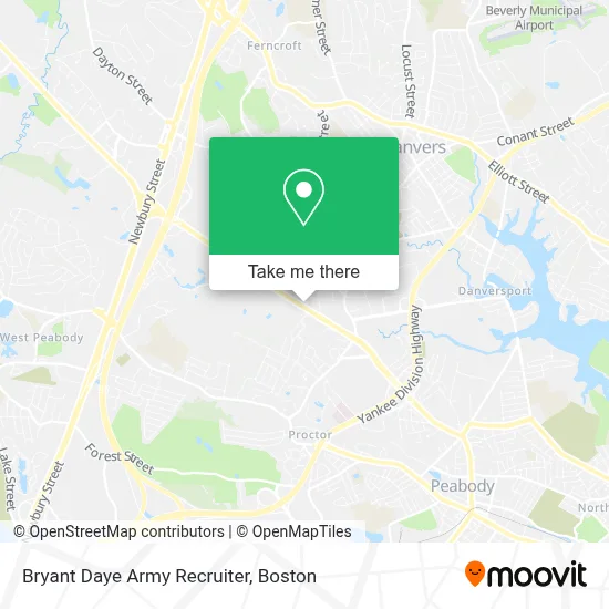 Bryant Daye Army Recruiter map