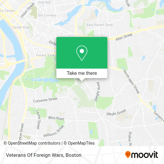 Veterans Of Foreign Wars map