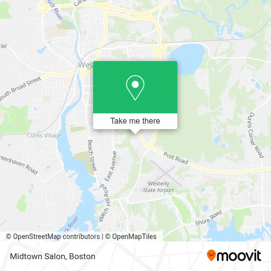 Midtown Salon map