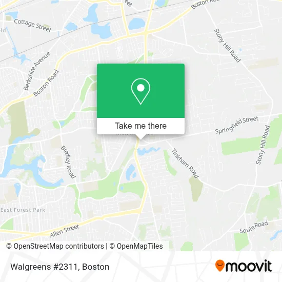 Walgreens #2311 map
