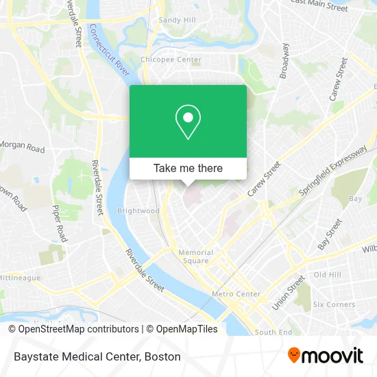 Baystate Medical Center map