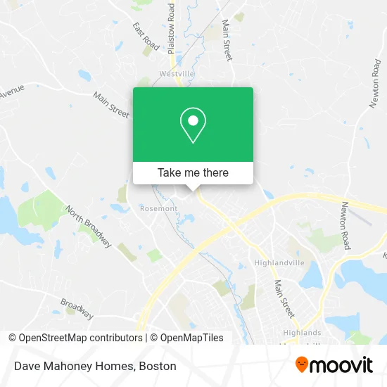 Dave Mahoney Homes map