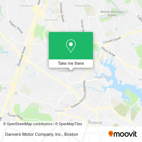 Danvers Motor Company, Inc. map