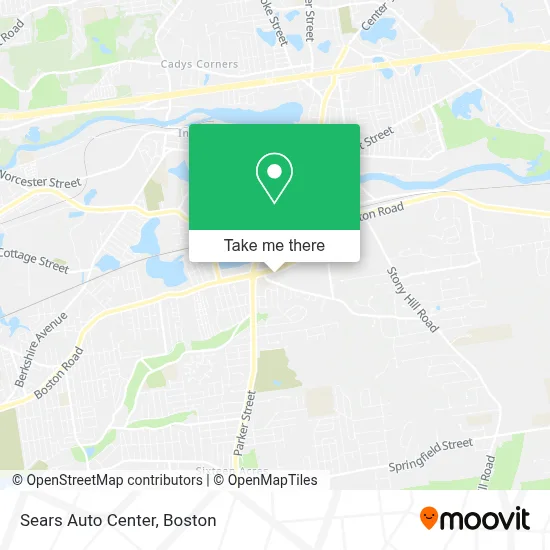 Sears Auto Center map