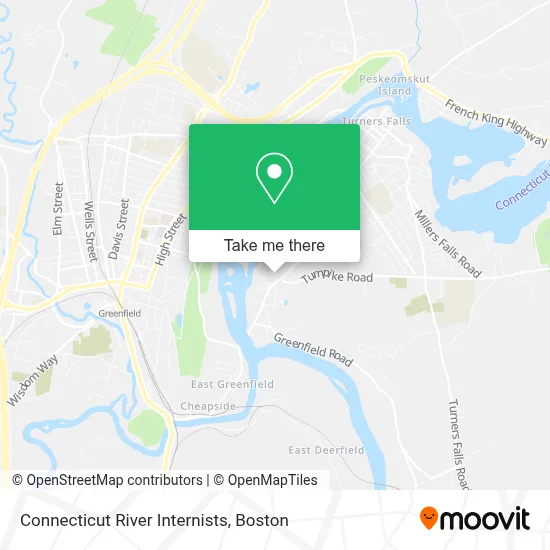 Connecticut River Internists map