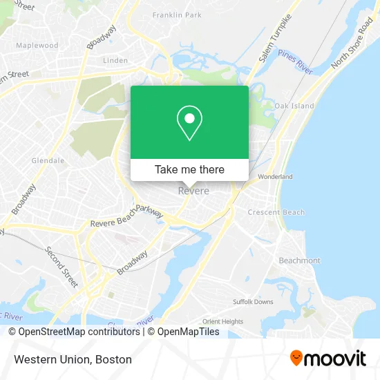 Western Union map